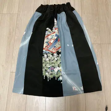 기모노 리메이크 롱 스커트