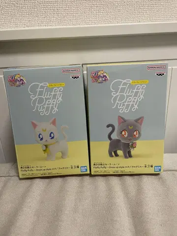 반다이 Fluffy Puffy 세일러문 루나 아르테미스 2개 세트
