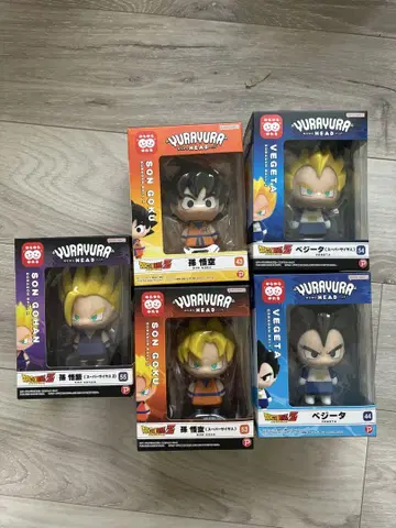 YURAVURA HEADS 드래곤볼 피규어 5종 세트