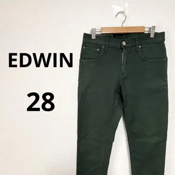 EDWIN 에드윈 스키니 팬츠 짙은 녹색 런던 슬림 28인치