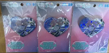 프로세카 하트 캔뱃지 미러 렌 3개 세트