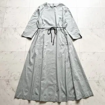 정가 87,000엔 MORABITO blanc 25SS 가죽 벨트 원피스