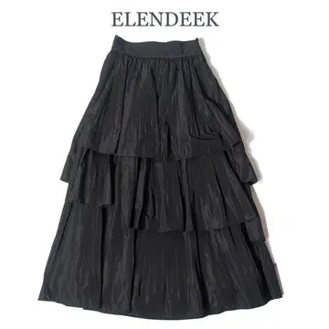 엘렌딕 ELENDEEK 블랙 스커트 플리츠 티어드 스커트 02