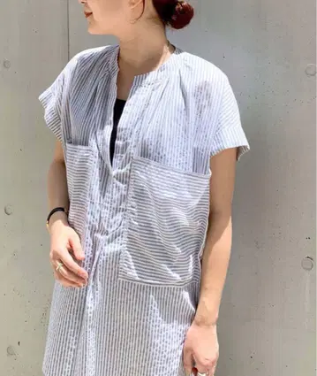 리브 드와 스키퍼 스트라이프 셔츠 doudou 콜라주 비어즐리