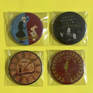 수요일의 앨리스 캔뱃지 4개 세트