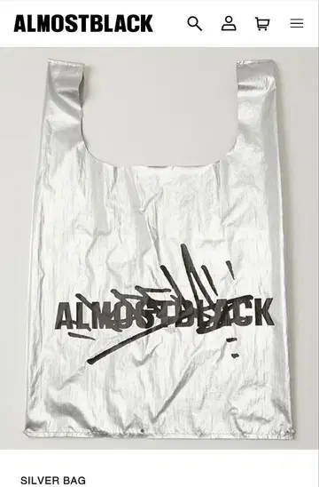 KREVA ALMOSTBLACK silverbag 완판템 미개봉