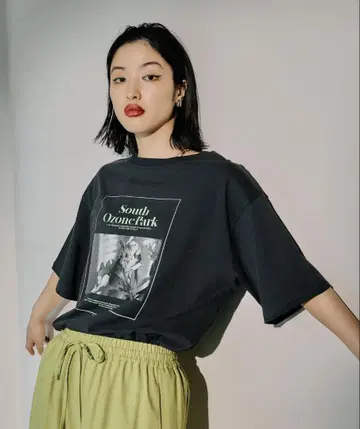 렙심 흑백 로고 컬러 티셔츠