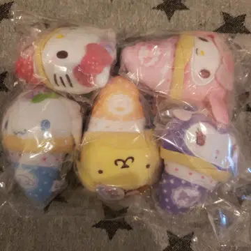 산리오 캐릭터즈 크레이프 싸개 마스코트 풀 컴프 세트