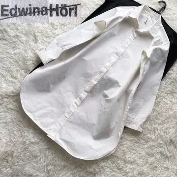 3 에드위나 홀 오버 실루엣 와이드 롱 셔츠 원피스 F