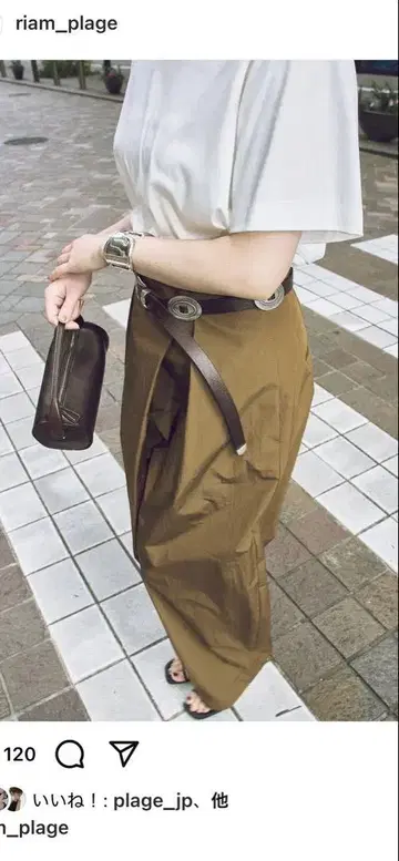 새상품 RIAM plage 나일론 WRAP 팬츠