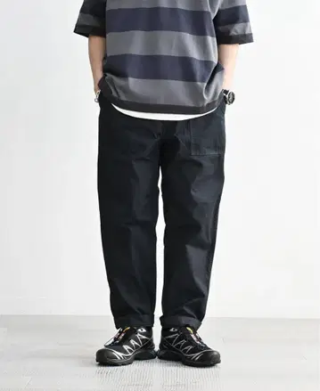 오어슬로우 나이모노네다리 FATIGUE EASY PANTS 블랙 M