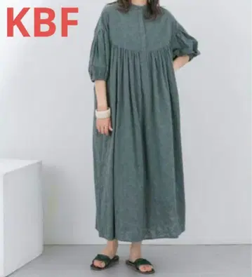 KBF KBF 자수 개더 볼륨 원피스