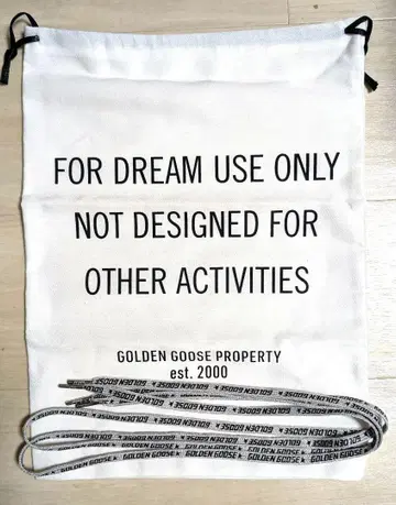 GOLDEN GOOSE/골든구스 신발 보관함(신발 가방)과 스트링 세트
