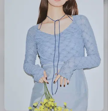 스트레치 레이스 카슈쿨 탑스