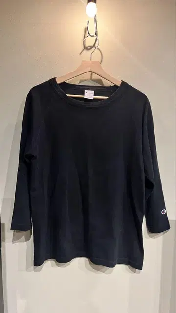 챔피온 T1011 롱 T M 블랙 MADE IN USA