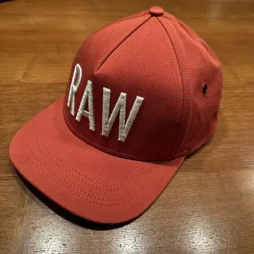 G-STAR RAW 캡 입체 자수 오렌지 계열