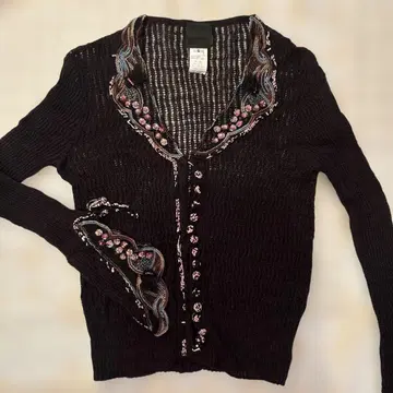 ANNASUI 블랙 가디건