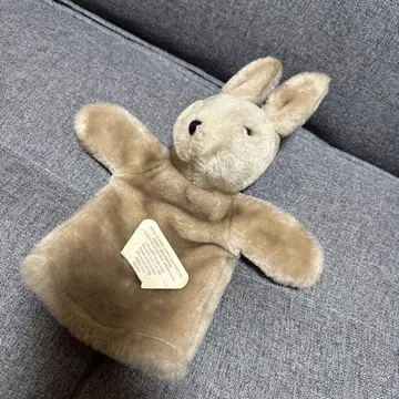 택 포함 토끼 퍼펫 봉제 인형 Alresford Crafts 영국
