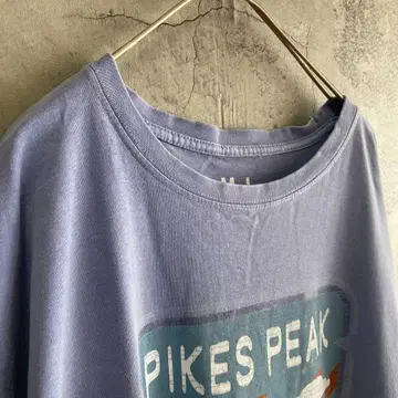 구제 의류 PIKES PEAK 미국 수입 프린트 티셔츠 반팔 XL 사이즈