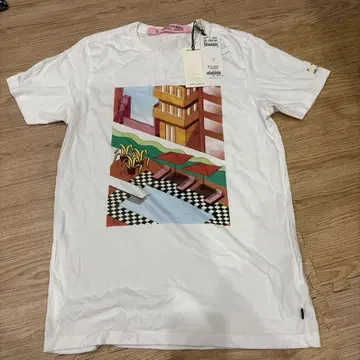 SCOTCH & SODA 아트 프린트 티셔츠 S 사이즈 화이트