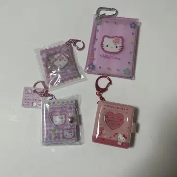 키티 소품함 샤카샤카 키링 미니 사진 앨범 키링