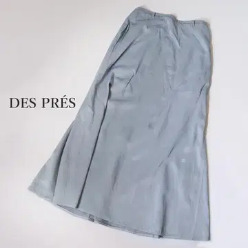 데프레 DES PRES 스커트 스카이블루 소프트 새틴 36 S