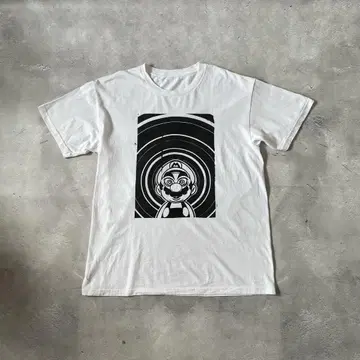 Vintage Mario drug Tee 패러디 마리오 트립 티셔츠