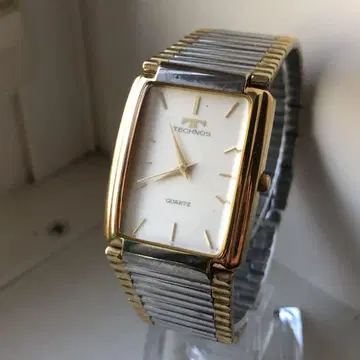 TECHNOS 쿼츠 손목시계 실버/골드