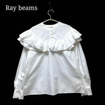 Ray BEAMS / 프릴 요크 블라우스 레이빔즈