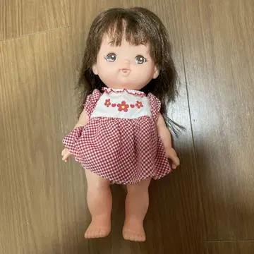멜짱 빨간색 깅엄 체크 드레스 인형