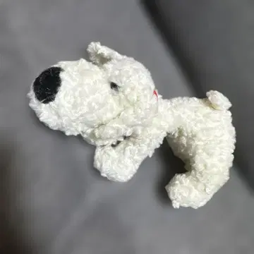 COMO&RAY 강아지 빨간 목걸이 봉제 인형