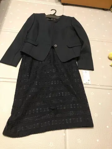 택 포함 새상품 미사용 Craselia 다크 네이비 셋업