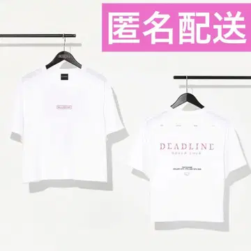 BLACKPINK DEADLINE 티셔츠 하트 숏 기장 티셔츠 화이트