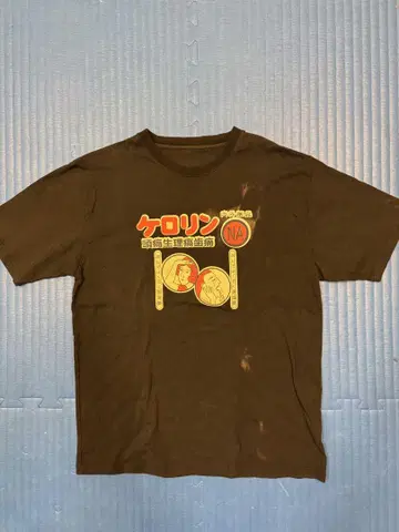 케로린 그래픽 티셔츠 블랙 XL