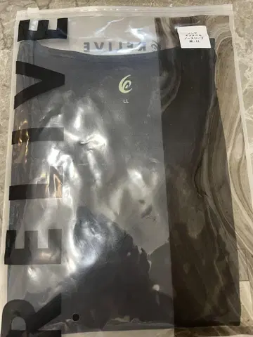 리라이브 셔츠 남성용 이너 슬리브리스 블랙 LL 미사용 새상품