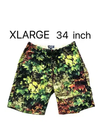 XLARGE 엑스라지 하프 팬츠 34인치 올 패턴
