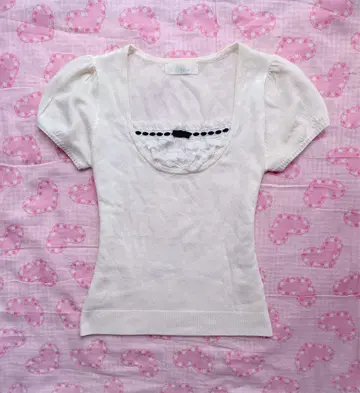 Labala 레이스업 리본 레이어드 스타일 y2k coquette 00s