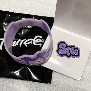 twice 사나 SANA 핀 배지 러버 밴드