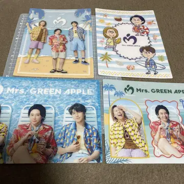 미사용 Mrs. GREEN APPLE 비주얼 시트 전 4종 세트