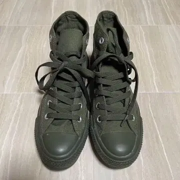 CONVERSE ALL STAR 모노 컬러 카키 하이컷 스니커즈