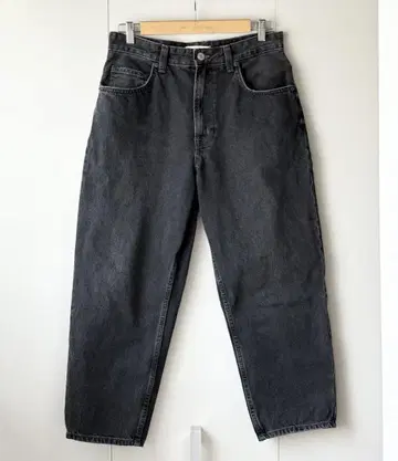 미사용 자라 블랙 데님 팬츠