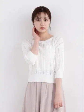 프로포션 루즈한 숏 니트