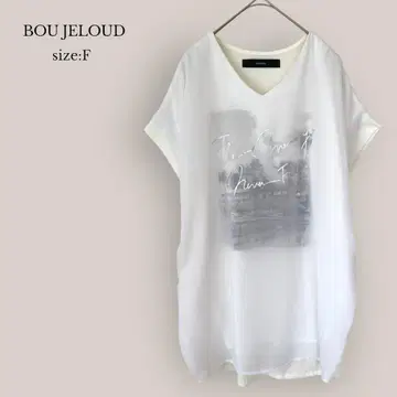 부즈루드 BOU JELOUD 프린트 티셔츠 반팔 루즈핏