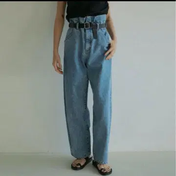 택 포함 새상품 anuke Waist Tuck Denim 데님