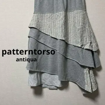 [patterntorso] 패턴 토르소 안티카 플레어 롱 스커트
