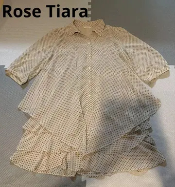 Rose Tiara 로즈 티아라 도트 무늬 튜닉 사이즈 42