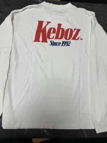 Keboz 긴팔 셔츠 화이트 1992년