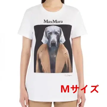 Max Mara 치프리아 DOG 프린트 티셔츠 M 사이즈