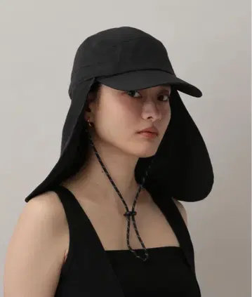 KIU_SUNSHADECAP 블랙 선쉐이드가 있는 아웃도어 햇