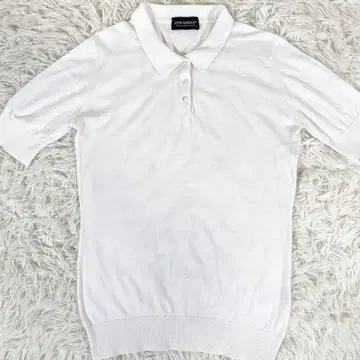 JOHN SMEDLEY 씨 아일랜드 코튼 피케 셔츠 화이트 S 여성용